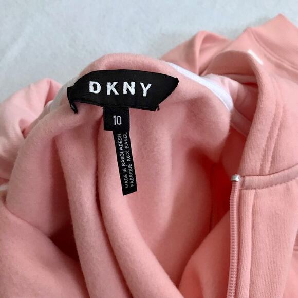 DKNY NWOT Full Zip Performance Hoodie Girls 10 - Picture 8 of 8